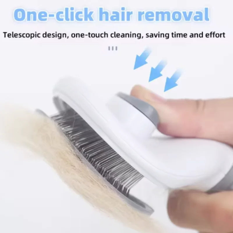 Pet Dog Brush Cat Comb Self Cleaning Pet Hair Remover Brush for Dogs Cats Grooming Tools Pets Dematting Comb Dogs Accessories