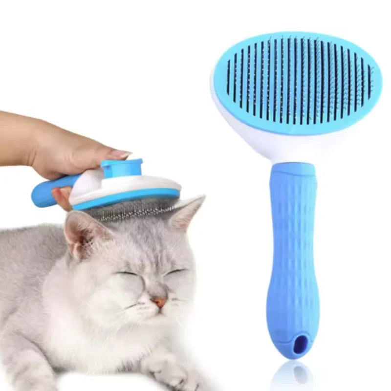 Pet Dog Brush Cat Comb Self Cleaning Pet Hair Remover Brush for Dogs Cats Grooming Tools Pets Dematting Comb Dogs Accessories