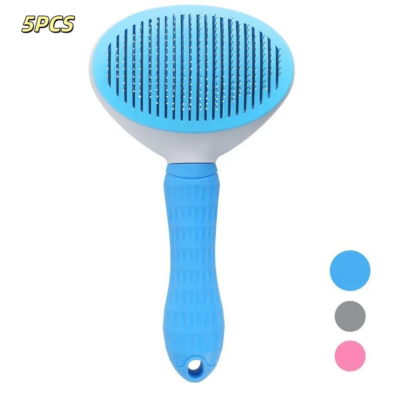 Pet Dog Brush Cat Comb Self Cleaning Pet Hair Remover Brush for Dogs Cats Grooming Tools Pets Dematting Comb Dogs Accessories